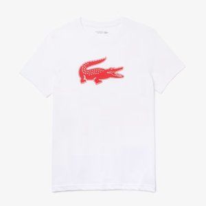 Lacoste Mens Sport 3D Print Crocodile Breathable Jersey T-Shirt - TH2042-51-B6C